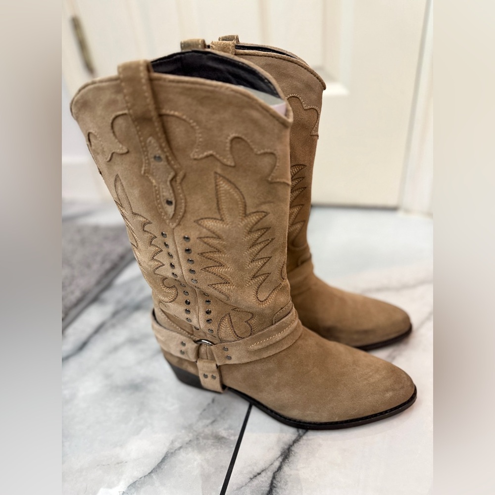Free People Rodeo Riding Boots-Size 8-New In Box - Picture 8 of 17